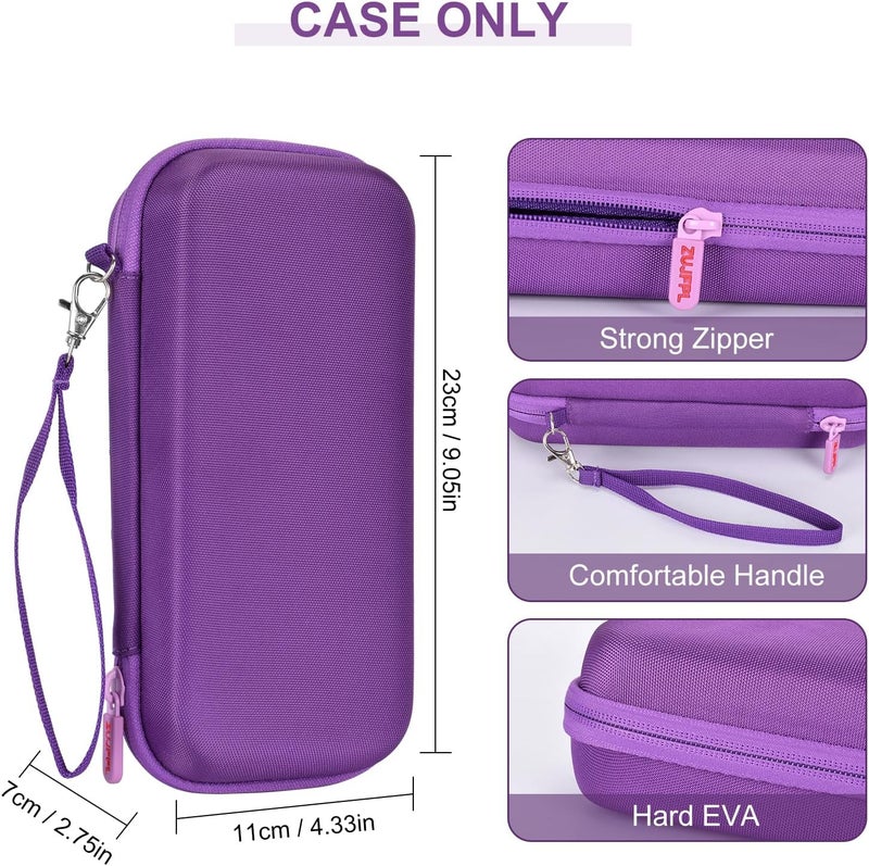 ZUJFPL Hard Graphing Calculator Case Compatible with Texas Instruments TI-84 Plus CE/TI-84 Plus/TI-Nspire CX II CAS/TI-Nspire CX II/TI-83 Plus/TI-85/TI-86/TI30xs/TI36X Pro/TI 34 Calculator - Purple - Image 2